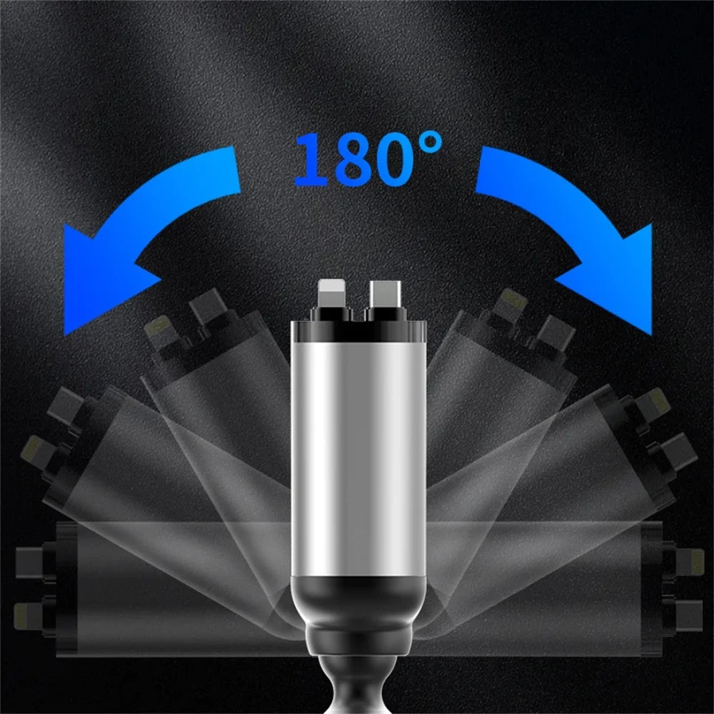 Chargeur Voiture Rétractable 120W